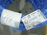 a blue hose with a price tag on the end of it