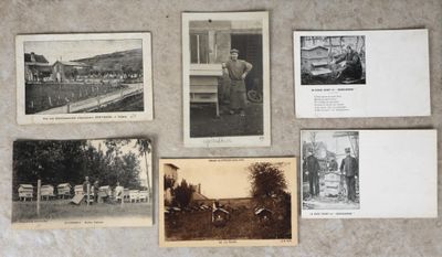 plusieurs vieilles photographies en noir et blanc représentant un homme et une femme