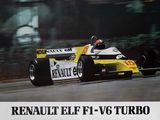 une affiche représentant une voiture de course roulant sur un circuit