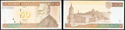 three different pictures of a bank note with a picture of a building in the background