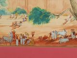 a picture of a painting on the wall of a building