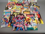a lot of comic books on the table