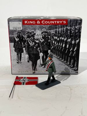 figurine « King and Country » représentant un garde royal, avec son coffret