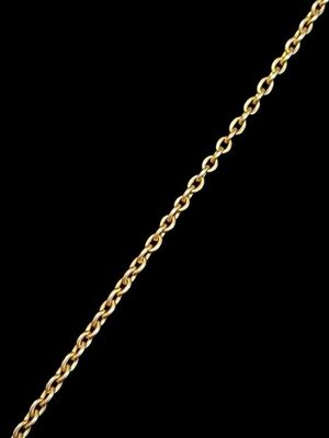 Chaine en or jaune 14k (AC) à maille forçat, fermoir en méta… - Photo 1