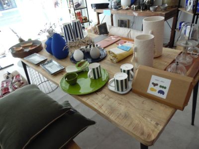 une table sur laquelle se trouvent de nombreux objets