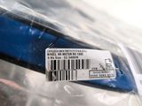 a close up of a plastic bag with a barcode on it