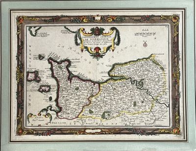 an old map of the kingdom of england in a frame