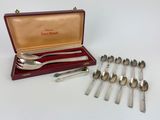 six spoons in a case and six spoons in the case