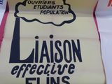 a sign that says liaison creative films on the back of a car