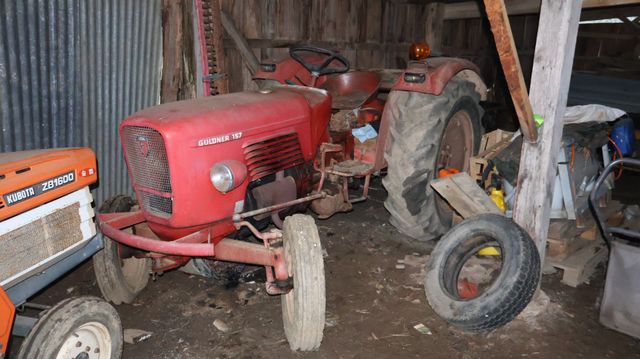 Tracteur agricole GULDNER 157 ancien, réserve d’usage, non démarr...