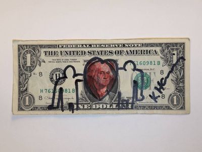 a dollar bill with a picture of an old man on it