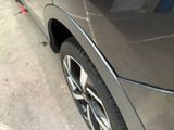 a close up view of a car ' s front bumper