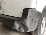 a close up of the rear bumper of a car