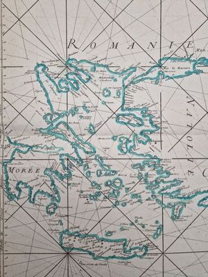 une vieille carte des îles Vierges britanniques