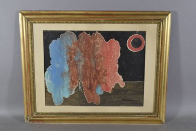 an image of a picture of a painting on a wall