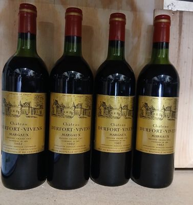 1982 Ch DUFORT VIVENS rouge Margaux 4 Blles