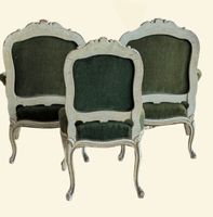 Paire de fauteuils à dossier à la Reine en bois laqué blanch… (photo 4)