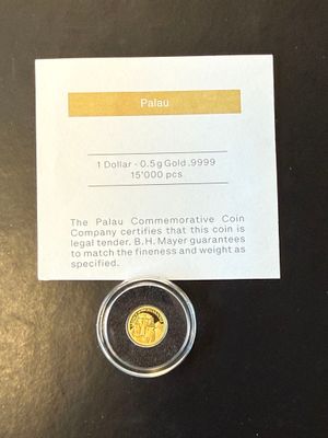 CIT Pièce commémorative de 1 dollar de Palau
