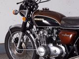 a motorcycle that is parked in a garage
