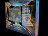 deux cartes Pokémon dans une boîte sur fond noir