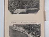 an old black and white photo of two pictures of a cliff