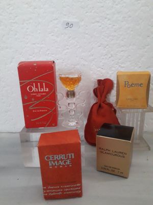Lot de 5 miniatures (azzaro, nina ricci, ralph lauren, lanco…