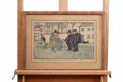 a picture of a picture of a man and a woman on a bench