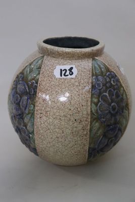 a vase with a number on the side of it