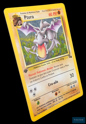 une carte Pokémon sur laquelle figure l'image d'un dragon