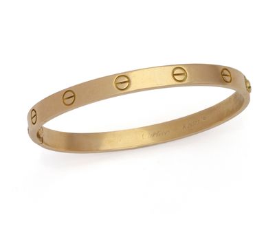 cartier 18k yellow gold love bracelet