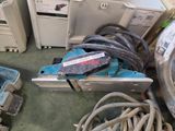 a lot of electrical equipment that are on the floor