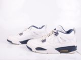 Nike Air Jordan 4 Retro blanc / bleu nuit - blanc