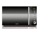 an image of a microwave oven with a digital clock on it