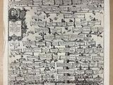 un dessin représentant une carte du monde sur une feuille de papier