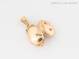 an image of two gold lockes sitting on top of each other
