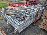 a pile of pipes and pipes sitting on the ground