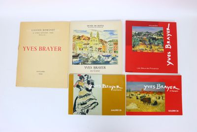 Ensemble de cinq ouvrages : - OUVRAGE COLLECTIF. Yves Brayer…