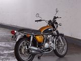 a motorcycle that is parked in a parking garage