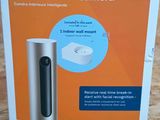 the box of the netatmo smart indoor camera sits on the floor