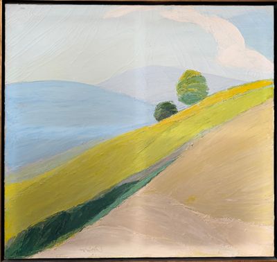 ROGER MUHL (1929-2008) « Montagne au Printemps »