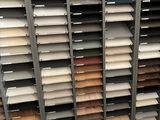 a large display case filled with lots of different types of tile