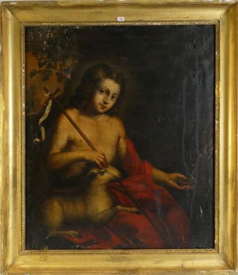 an old painting of a man holding a stick in his hand