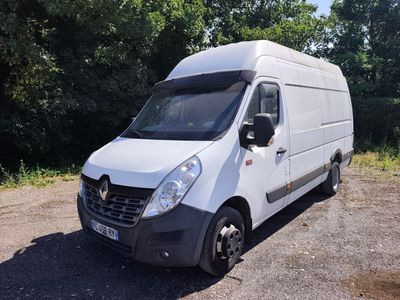 a white van that is parked on the side of the road