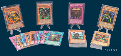 a lot of cards that are sitting on a table