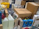 a lot of boxes and containers on the counter
