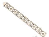 a diamond and eighteen karat gold bracelet