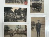 a book with pictures of people and a horse drawn carriage