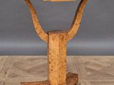 an image of a wooden table on a parquet floor