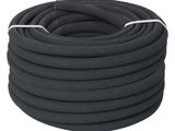 a black hose with white pips on a white background