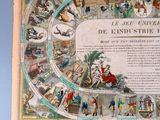 a picture of a game board with pictures of people and animals
